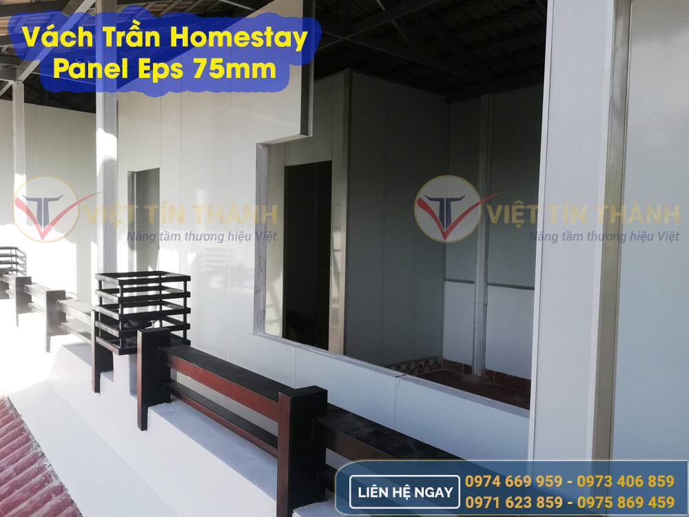 lắp ghép tấm panel eps homestay